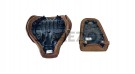 Fit For Royal Enfield Super Meteor 650 Touring Front and Rear Seat Brown Color - SPAREZO